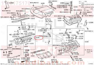 1110175170,HEAD SUB-ASSY, CYLINDER,راس مكينة 