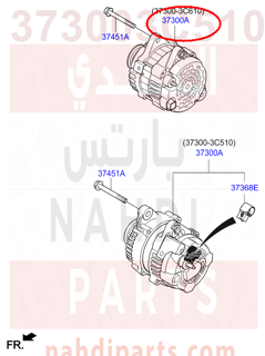 373003C510,GENERATOR ASSY,دينمو