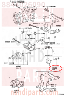 8844026090,PULLEY ASSY, IDLE,بكره سير مكيف