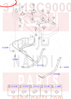 31119C9000,FUEL PUMP & TUBE ASSY,N/A