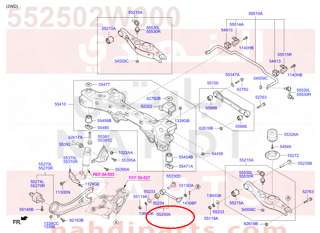 552502W000,ARM ASSY-RR ASSIST,N/A