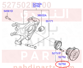 527502B100,HUB ASSY-RR WHEEL,N/A