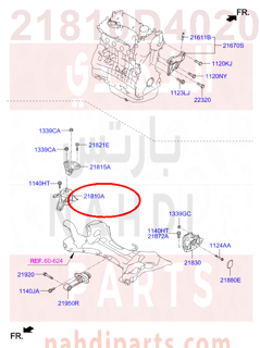 21810D4020,BRACKET ASSY-ENGINE MTG,N/A