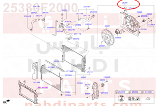25380F2000,BLOWER ASSY,مروحة