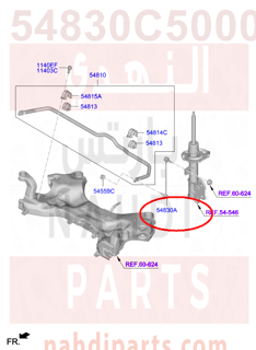 54830C5000,LINK ASSY-FRONT STABILIZER,NEW TM 2018 LINK ASSY-FRONT ST