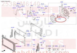 25386M6140,MOTOR ASSY,NEW F2 2018 MOTOR ASSY