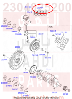 2304025200,RING SET-PISTON,شنبر