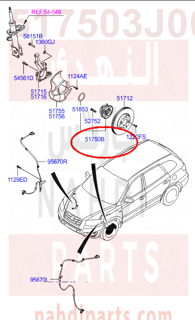 517503J000,HUB ASSY,فلنجة امامي