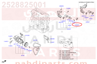 2528825001,IDLER-DRIVE BELT,بكرة سير