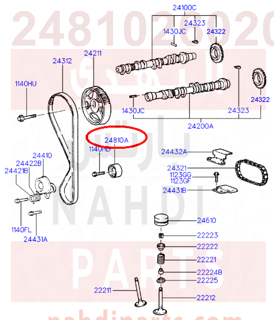 2481026020,IDLER ASSY-TIMING BELT,شداد جنزير