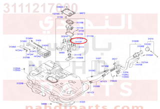 3111217000,FILTER ASSY-FUEL L/LIFE,فلتر بنزبن