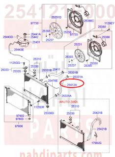 254121E000,HOSE-RADIATOR LOWER,هوز رديتر