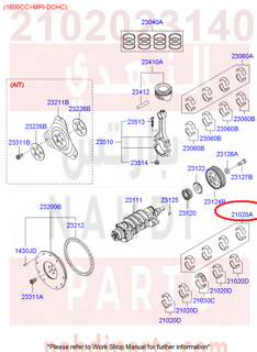 2102023140,BEARING SET-CRANK SHAFT,سبيكة ثابت