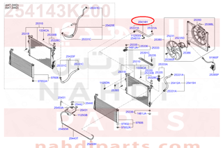 254143K200,HOSE ASSY-RADIATOR,UPR,3L200 هوز رديتر