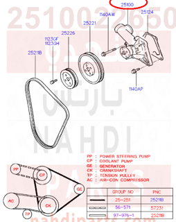 2510022650,PUMP ASSY-COOLANT,طرمبة ماء