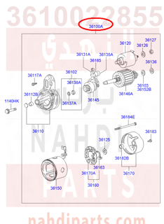 3610022855,STARTER ASSY,سلف قير اتوماتيك