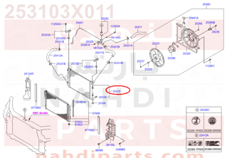 253103X011,RADIATOR ASSY,N/A