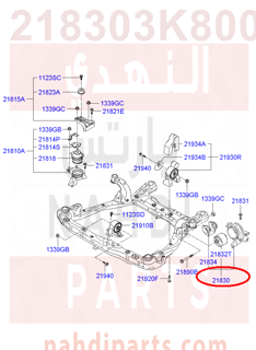 218303K800,BRACKET ASSY-TRANSMISSION MTG,كرسي قير