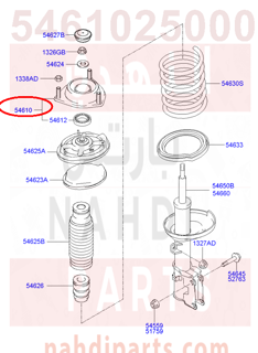 5461025000,INSULATOR ASSY-STRUT,كرسي مساعد امامي