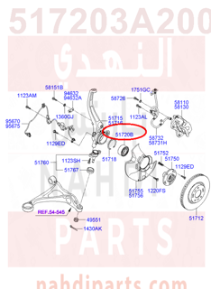 517203A200,BEARING-FRONT WHEEL HUB,بيرنق هوب