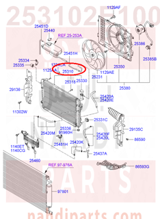 253102E100,RADIATOR ASSY,N/A