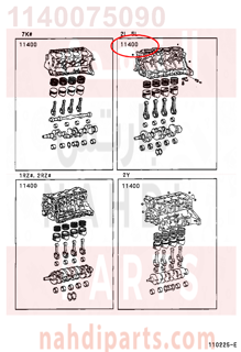 1140075090,BLOCK ASSY, SHORT,نصف مكينة 