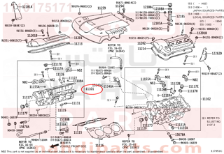 1110175171,HEAD SUB-ASSY, CYLINDER,راس مكينة 