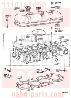 1110161060,HEAD SUB-ASSY, CYLINDER,راس مكينة 