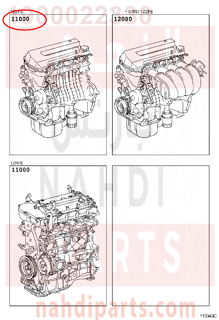 1900022330,ENGINE ASSY, PARTIAL,مكينة كامل 