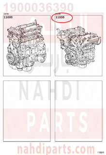 1900036390,ENGINE ASSY, PARTIAL,مكينة كامل 