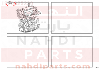 1900025230,ENGINE ASSY, PARTIAL,مكينة كامل 