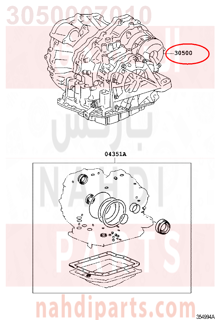 3050007010,TRANSAXLE ASSY, AUTOMATIC,جربكس 