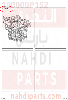 190000P152,ENGINE ASSY, PARTIAL,مكينة كامل 
