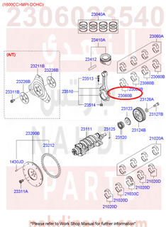 2306023540,BEARING PAIR SET-C/ROD,N/A