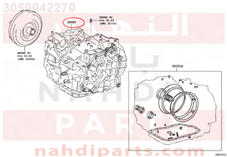 3050042270,TRANSAXLE ASSY, AUTOMATIC,جربكس 
