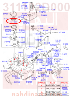 311102D000,FUEL PUMP & SENDER MODULE ASSY,N/A