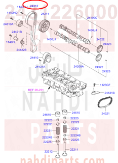 2431226000,BELT-VALVE TIMING,N/A