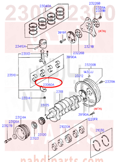 2306023901,BEARING SET-CONNECTING ROD,N/A