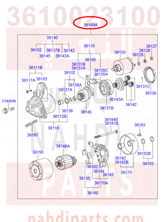 3610023100,STARTER ASSY,N/A