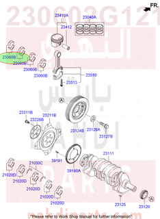 230602G121,BEARING PAIR SET-C/ROD,NA