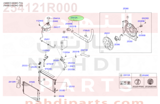254121R000,HOSE-RADIATOR LOWER,هوز رديتر