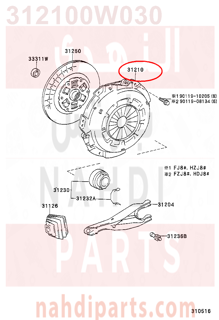 312100W030,COVER ASSY, CLUTCH,دسك كلتش