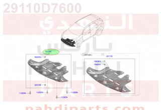 29110D7600,PANEL ASSY-UNDER COVER,n/a