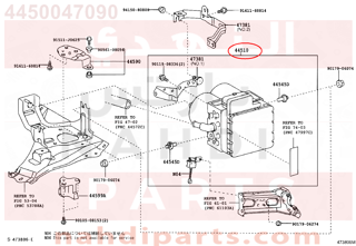 4450047090,ACTUATOR ASSY, BRAKE,موزع الفرامل 