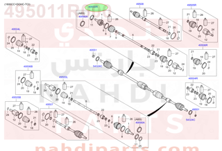 495011R000,SHAFT ASSY-DRIVE,RH,N/A
