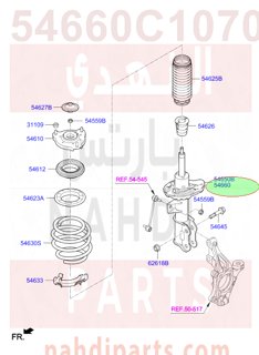 54660C1070,STRUT ASSY-FR,RH,N/A