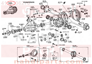 4111036270,CARRIER ASSY, DIFFERENTIAL, REAR,كرونا  بنيون 