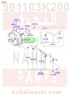 591103K200,BOOSTER ASSY-BRAKE,N/A
