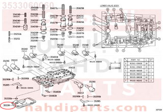 3533060060,STRAINER ASSY, OIL FILTER,فلتر زيت القير