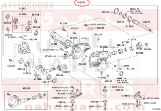 4111060B80,CARRIER ASSY, DIFFERENTIAL, FRONT,كرونا  بنيون 